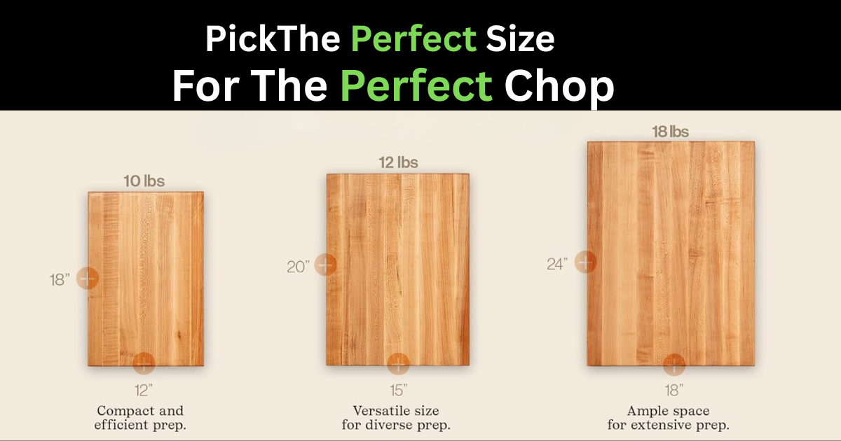 Choose the size that fit your chopping needs