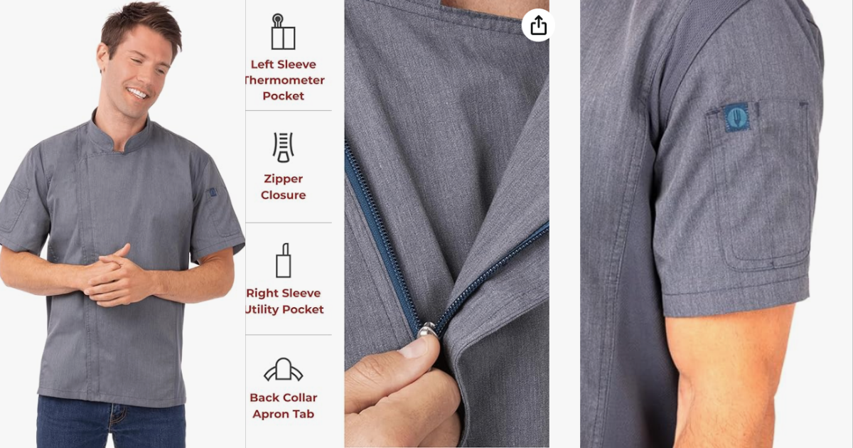 Springfield chef coat is designed for pro chefs