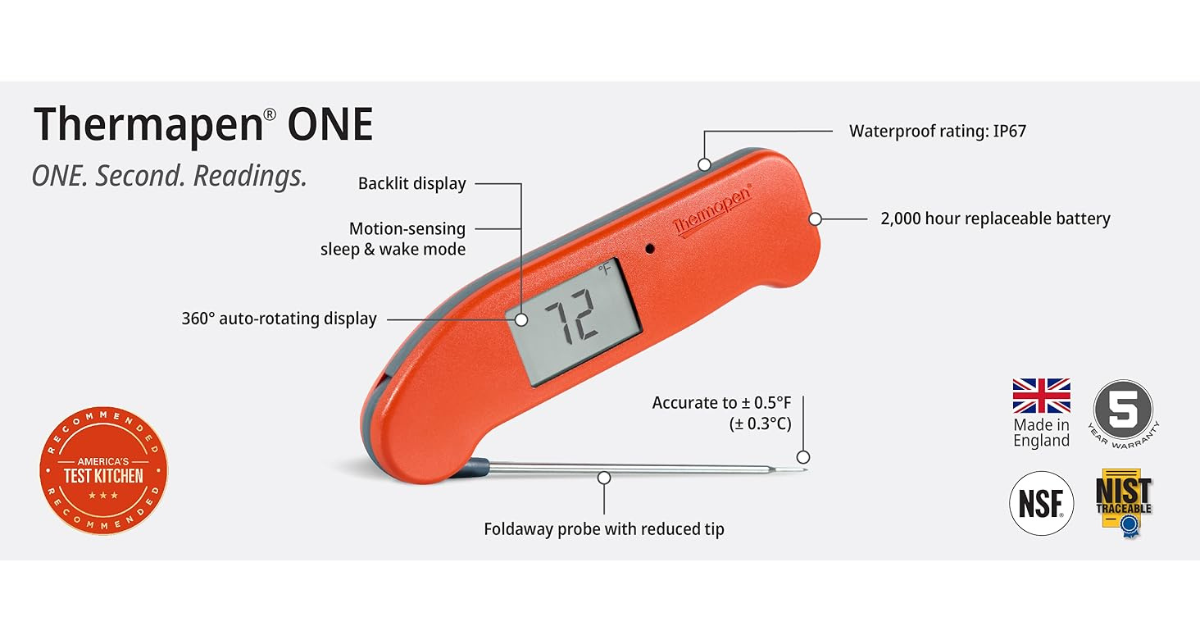 Specs of Thermapen ONE