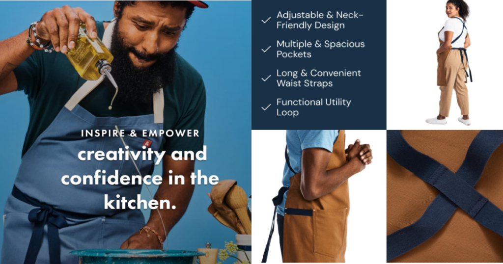 Headly & Bennett Chef Aprons fits all size of bodies
