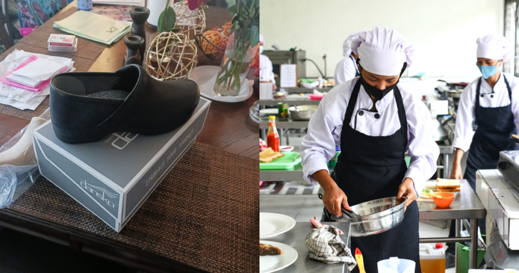 Comfortable kitchen shoes