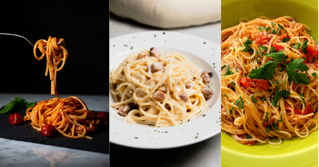 Delicious pasta by hand 