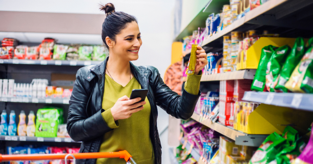 Grocery shopping for a dinner party 