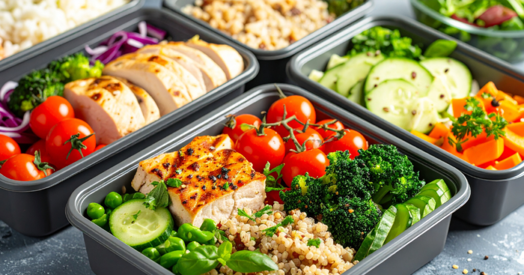 Vegan meal prep ingredients 